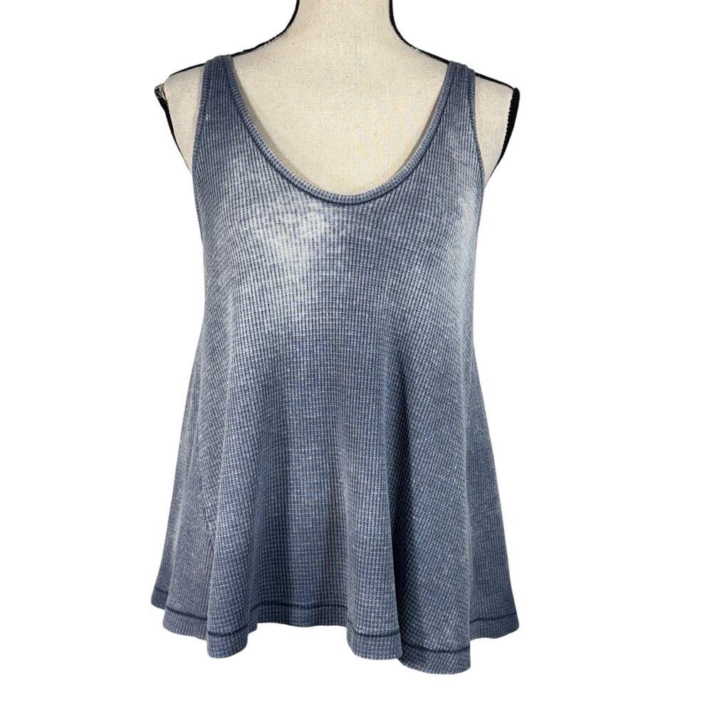 We The Free People Small Kitten Thermal Swing Tank Top Scoop Stretch Waffle